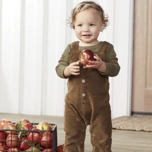 Mudpie Moose Corduroy Overalls 9-12 months